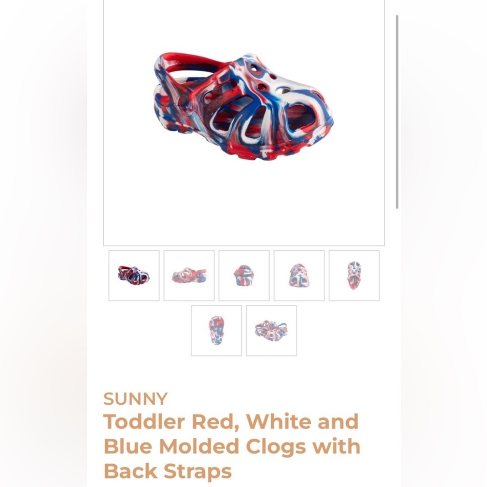 Baby Deer Red and Blue Kids Sandals